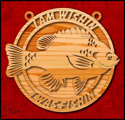 I am Wishin I was Fishin Scroll Saw Pattern.