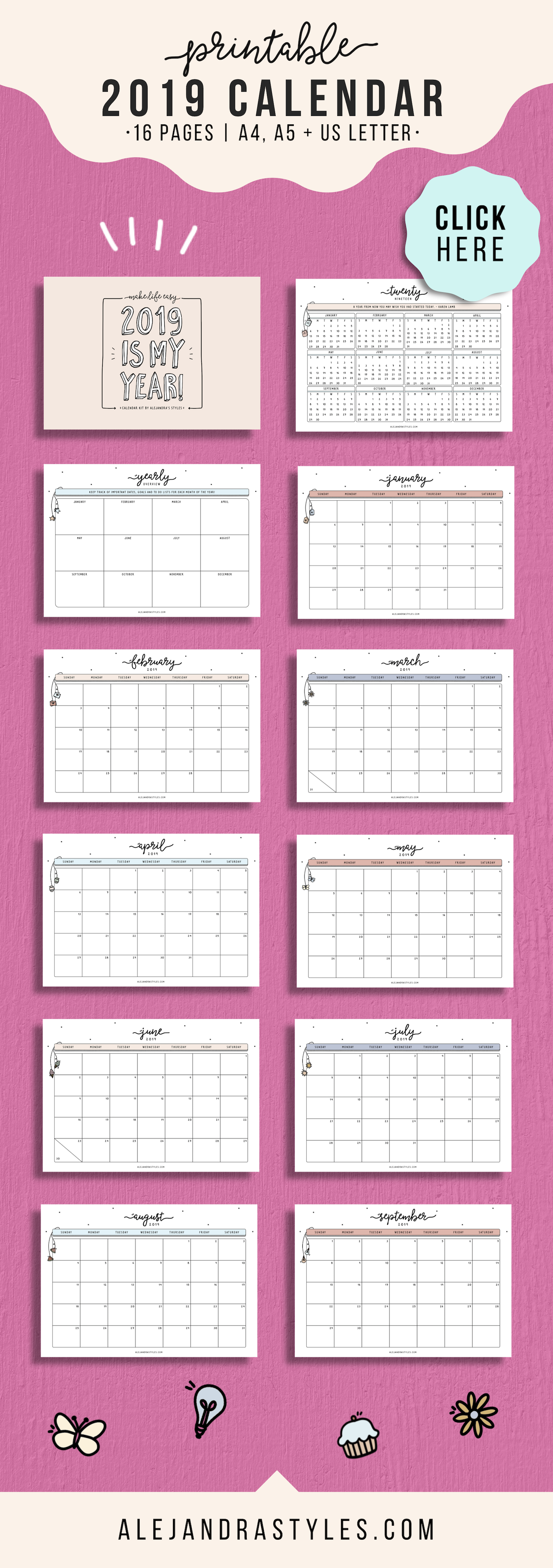 2021 Calendar Printable Planner January 2021 December 2021 Etsy Calendar Printables Printable Calendar Printable Planner november calendar 2021 with goals