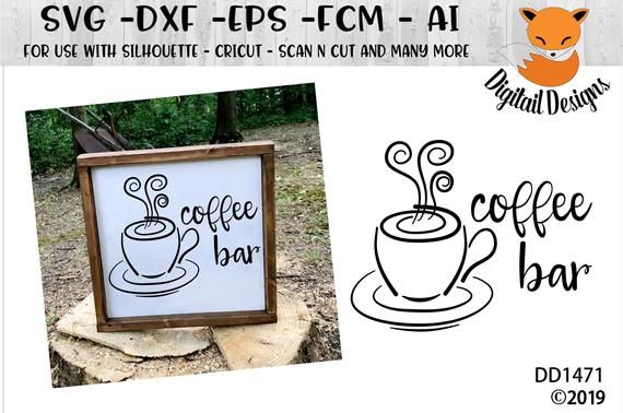 Download Coffee Bar SVG - png - dxf - ai - eps - fcm - Silhouette ...