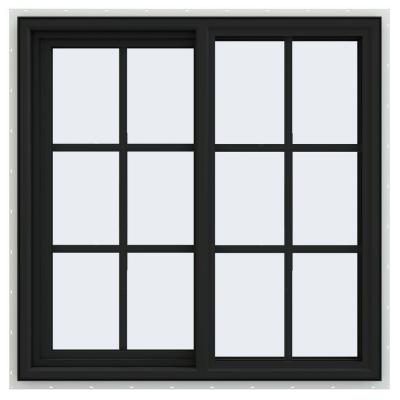 Jeld Wen 36 In X V 4500 Series Bronze Finishield Vinyl Left Handed Sliding Window With Colonial Grids Grilles Thdjw140400368 The Home Depot Windows Jeld Wen 36 In X V 4500 Series, Jeld Wen V 4500 Sliding Patio Door Reviews