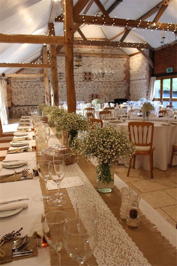 22 Rustic Burlap Lace Wedding Ideas | Burlap lace Lace weddings and Burlap