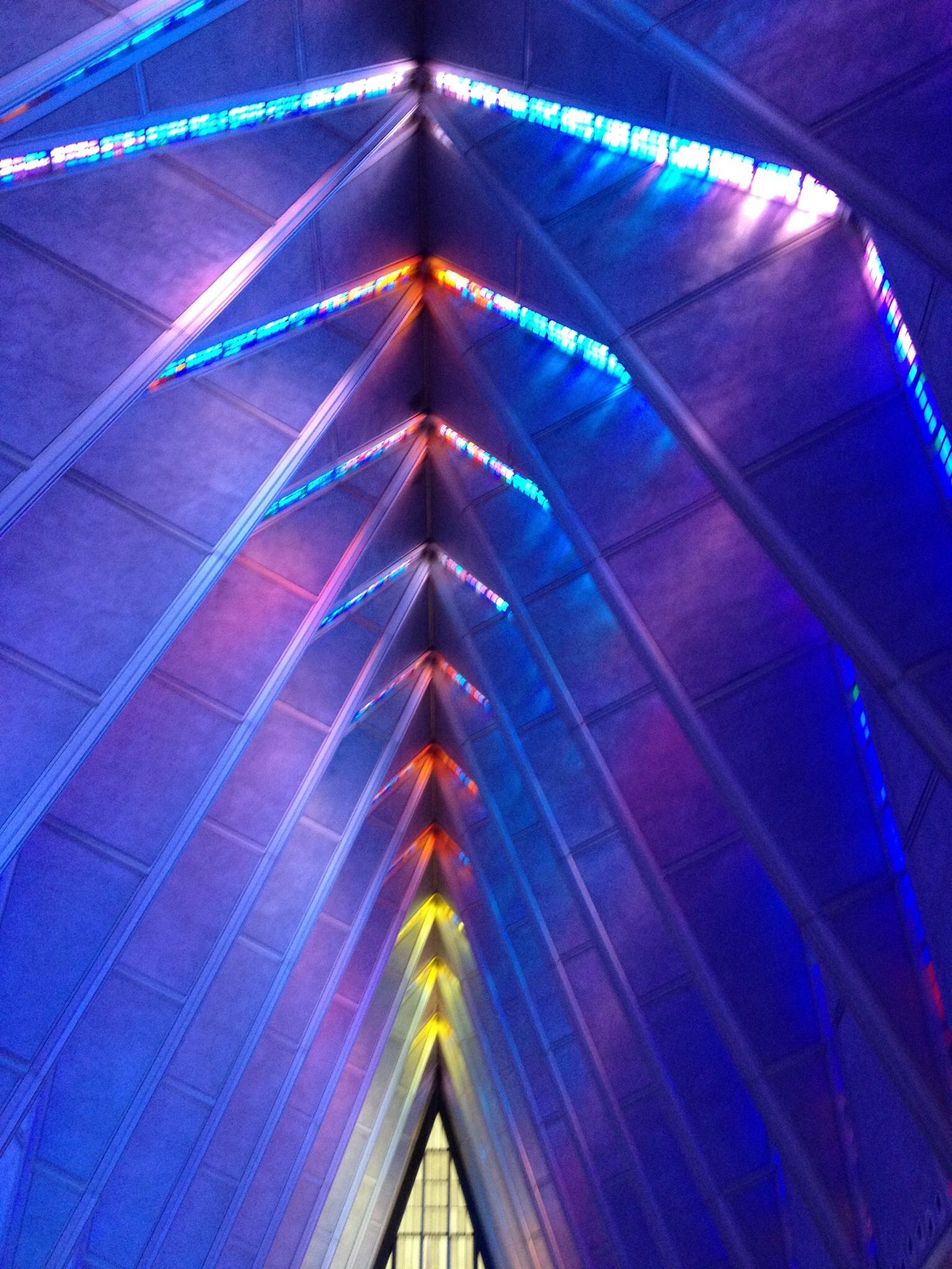 Cadets chapel, Air Force Academy Colorado Springs CO