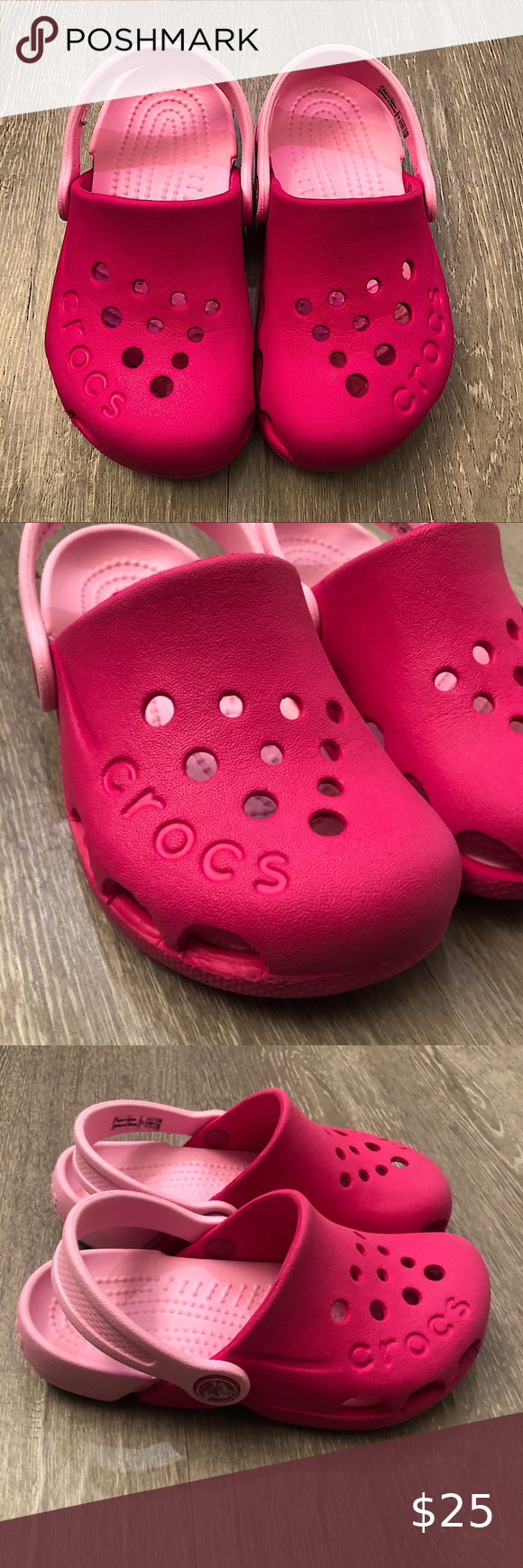 Crocs Kids Electro Clog Candy Pink Carnation C10 In 2020 Pink Candy Crocs Pink Carnations