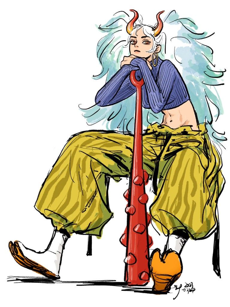 Yamato. One piece | One piece comic, One piece manga, One piece drawing