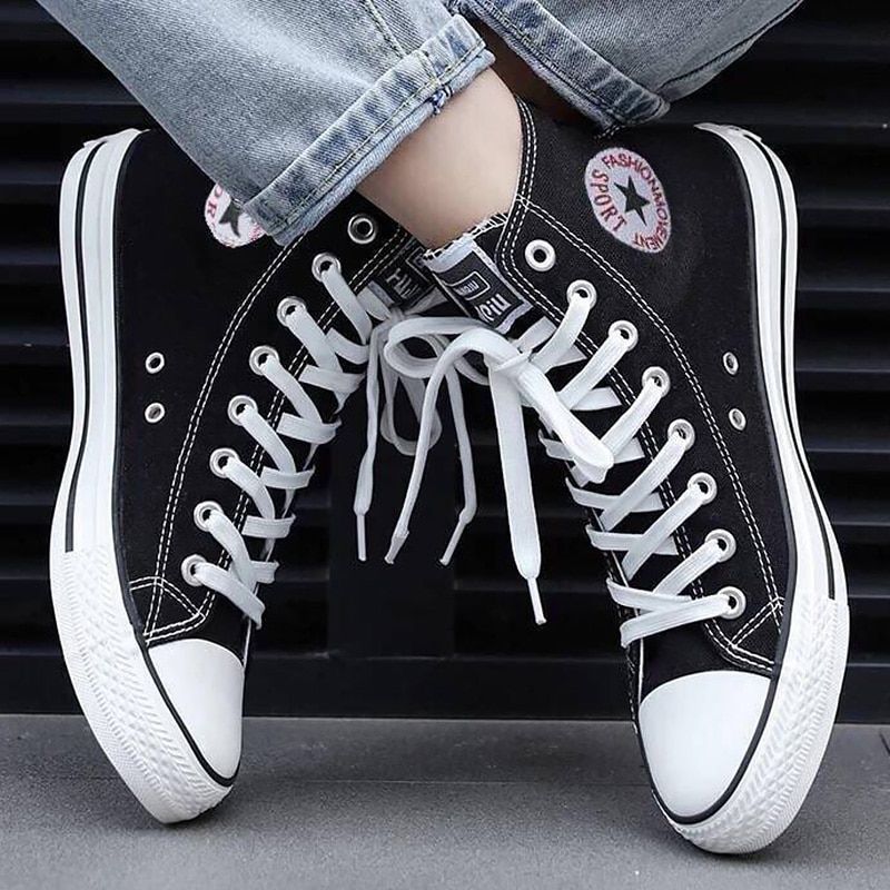 Big Size 35 47 High Top Sneakers Canvas Shoes Boys Sneakers Unisex Shcool Shoes Men Comfort Sneakers Man A Sneakers Men Fashion Casual Shoes Women Casual Shoes
