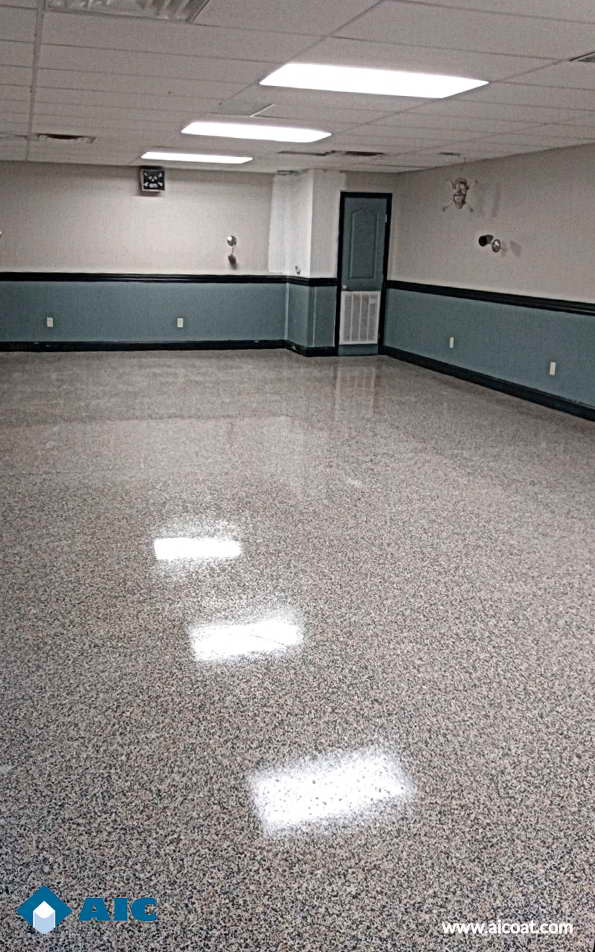 Terrazzo Restoration Fire Station Jacksonville | Advance Industrial Coatings Material Trend, Material Board, Mood Board Interior, Restoration Services, Jacksonville Florida, Polished Concrete, Terrazzo, Advance, High Gloss
