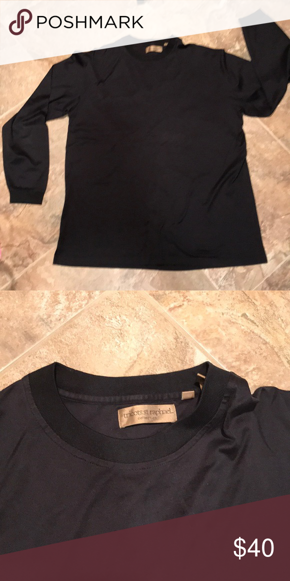 Menâs long sleeve black dressy t shirt | Dressy, Shirts, Long sleeve