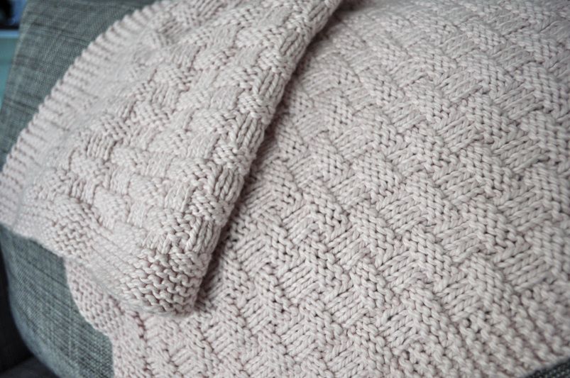 Basketweave Baby Blanket Baby blanket knitting pattern, Blanket