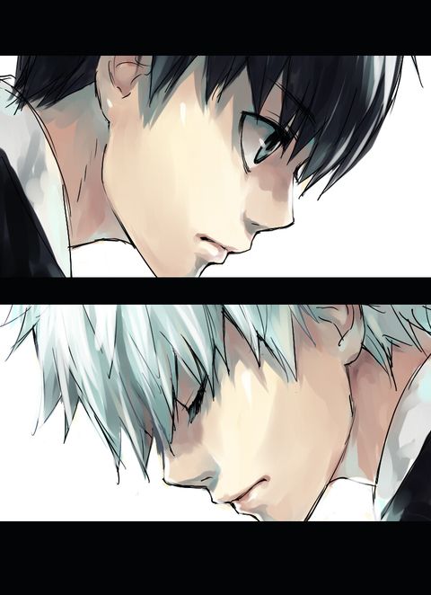 白黒カネキ君 Shiromi Pixiv 東京喰種 イラスト カネキ