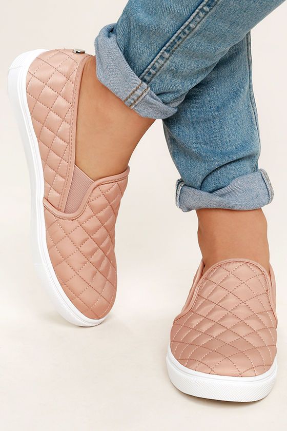 womens quilted slip on shoes