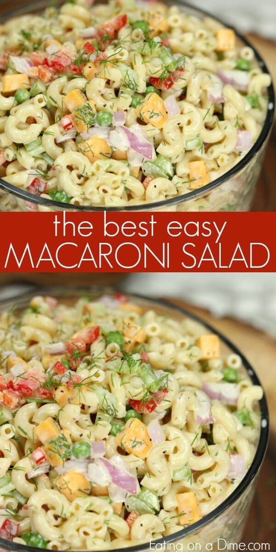 EASY MACARONI SALAD RECIPE (With images) | Best macaroni salad