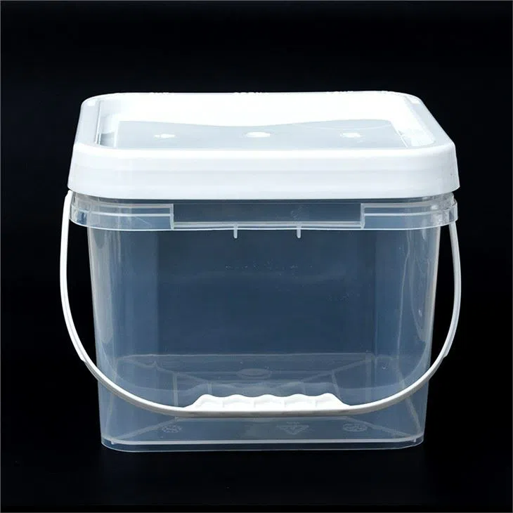 Customized 5 Liter Clear Food Grade Square Plastic Bucket Manufacturers, Factory - Wholesale Price - HENGLI Modling, Plastic Buckets, Liter, Compost Bin, Raw Materials, Food Grade, Manufacturing, Clear, Square