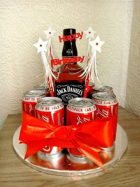 BOOZEDAY CAKE Did that for my son. Used bottle Jack 8 cans ... - #boozeday #bottle #cake #ca... #lustigegeschenke