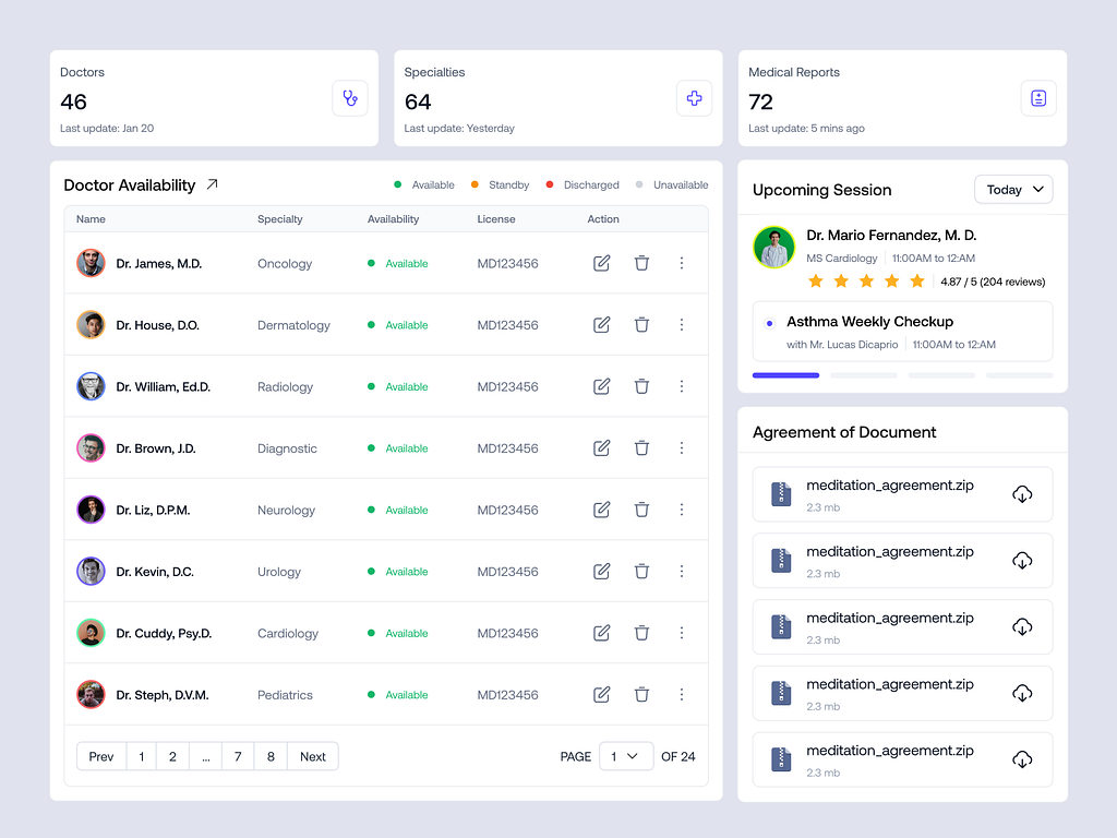 Union - Doctor Management Web Application