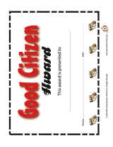 good citizen certificate type the deserving students name in the good citizenship certificates