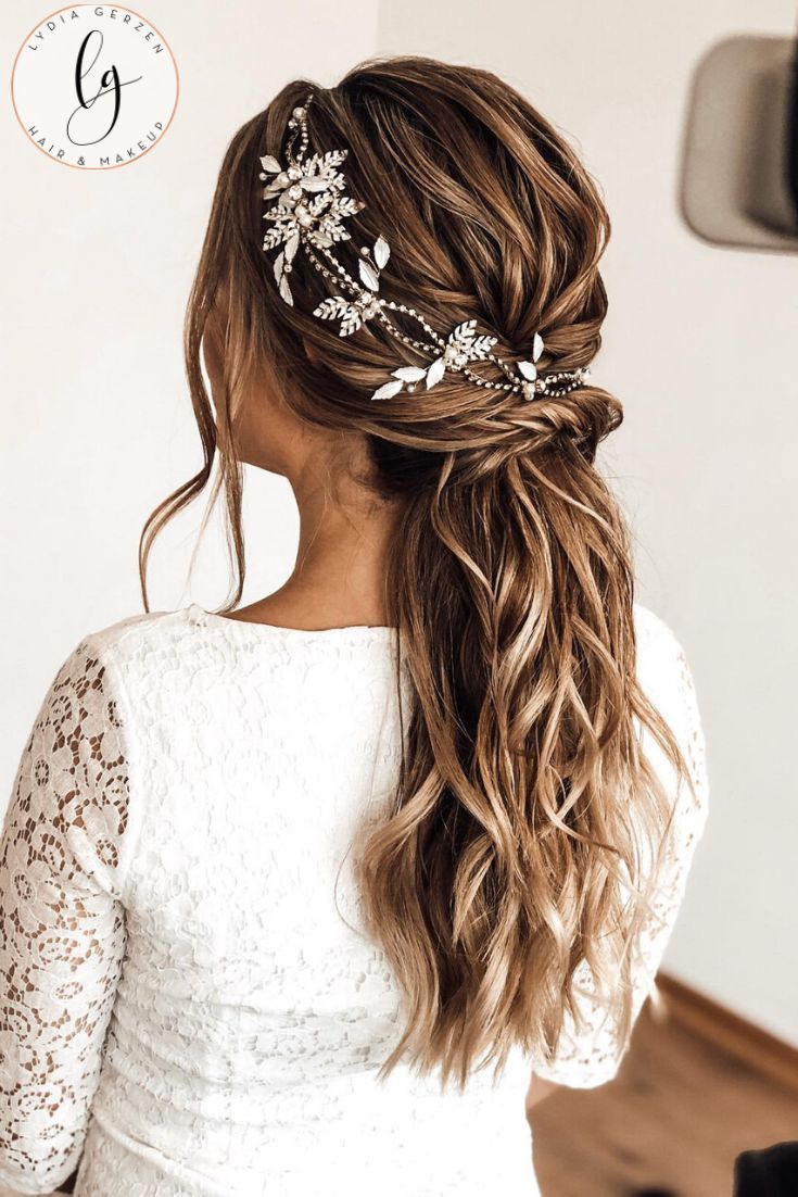 Tutorial Bridal Boho Ponytail Brautfrisur, Brautfrisuren lange haare, Frisur braut Tutorial Bridal Boho Ponytail Brautfrisur, Brautfrisuren lange haare, Frisur braut