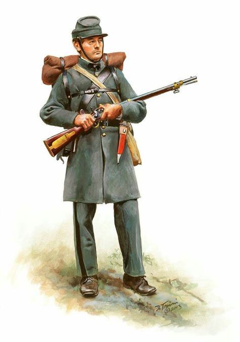 Confederate Army, 8th Georgia Regiment - Miller Rifles 1861. It was