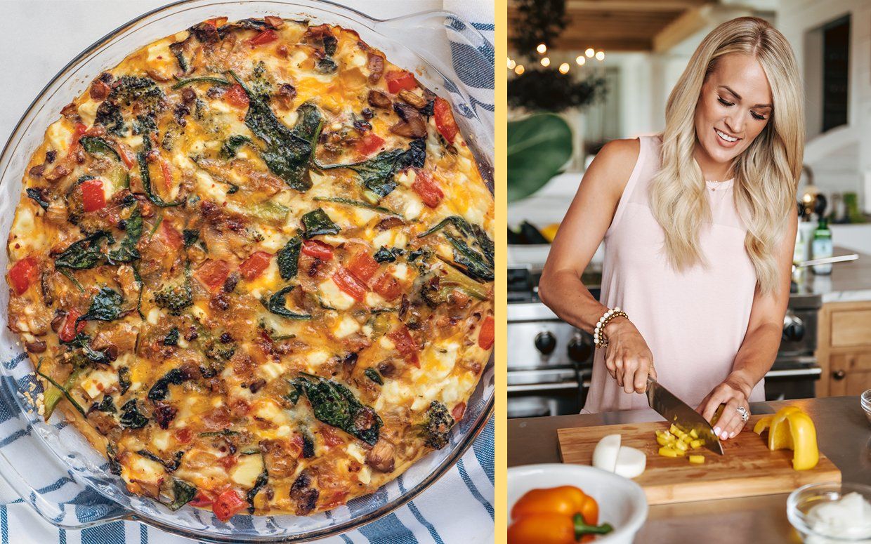 Carrie Underwood Shares the Recipe for Her Favorite Crustless Quiche—and We're Adding the Ingredients to Our Shopping List Now