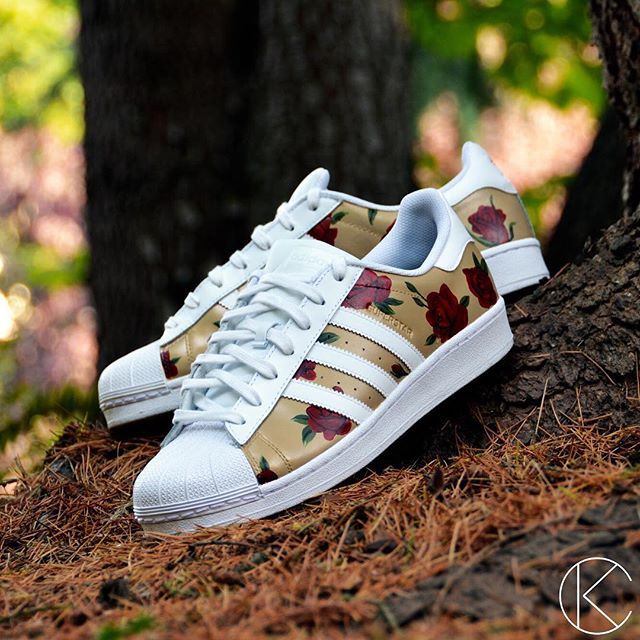 Kendra Thomas Kendrascustoms Instagram Photos And Videos Adidas Superstar Adidas Floral Adidas