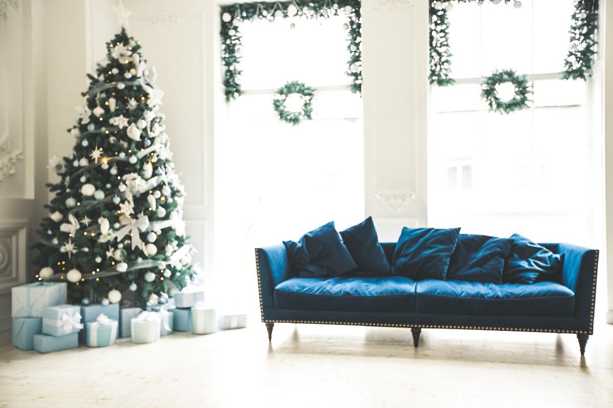 christma decor living room