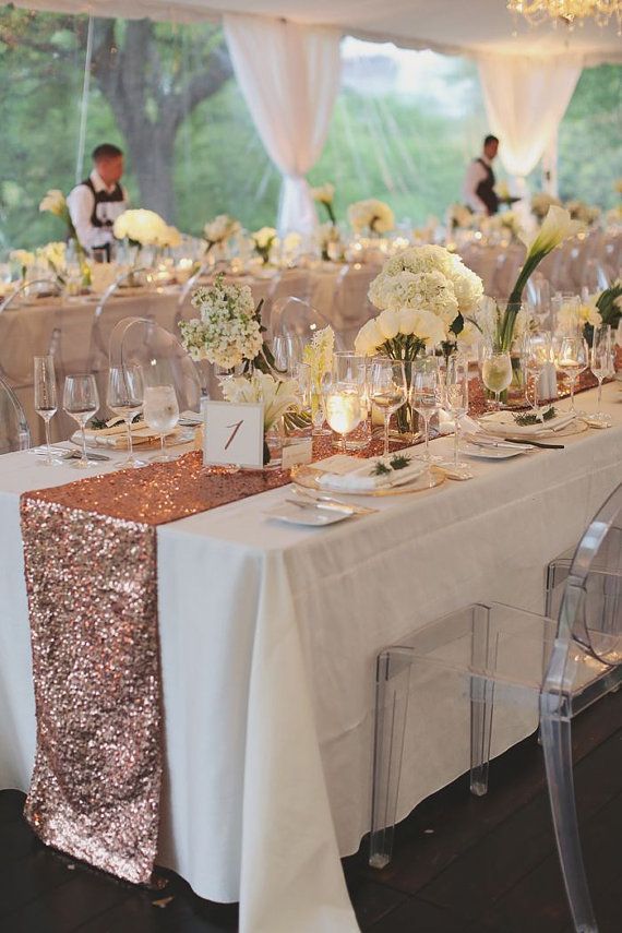 Find Out More About Wedding Centerpieces Gold Rose Rose Gold Wedding Sequin Table Runner