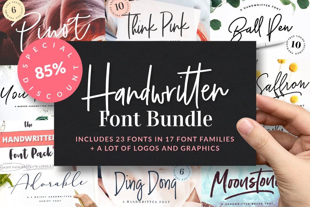 Download Handwritten Font Bundle is back!