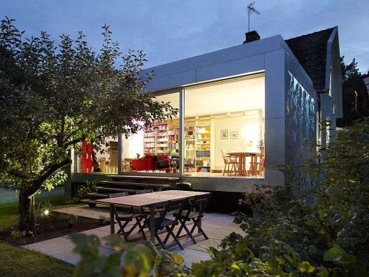 Aluminum House Unit Arkitektur Ab Architecture Exterior Gable