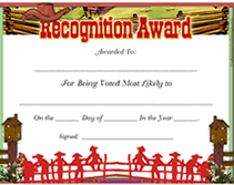 most likely to awards template