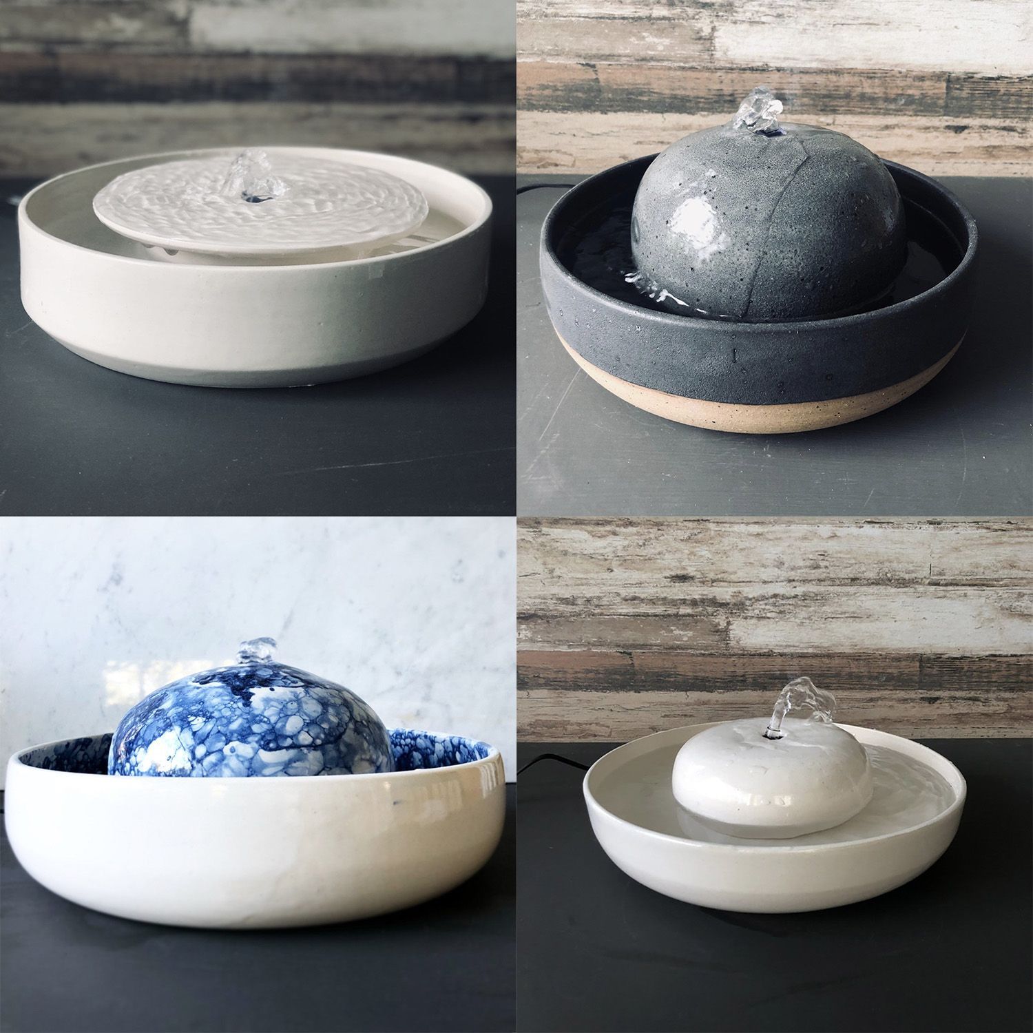 Modern Ceramic Pet Fountains by Tania Julian Ceramics hauspanther #cats #pets #...