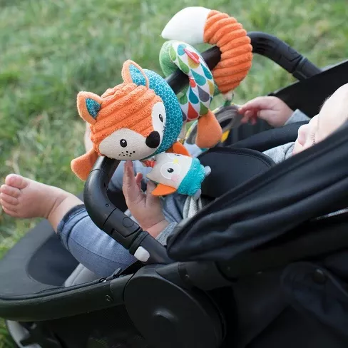 Sealive Soft Rattles Hanging Plush Activity Crib Car Seat Toys for Babies Boy Girl 6 9 4 Piece Baby Stroller Toy Sensory Musical Toys for 0 3 12 Months