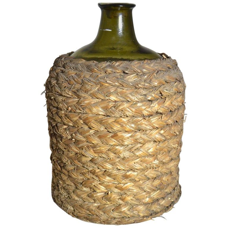 Download 19th Century Mouth Blown Wine Bottle with Basket in 2020 | Wine bottle baskets, Wine bottle ...
