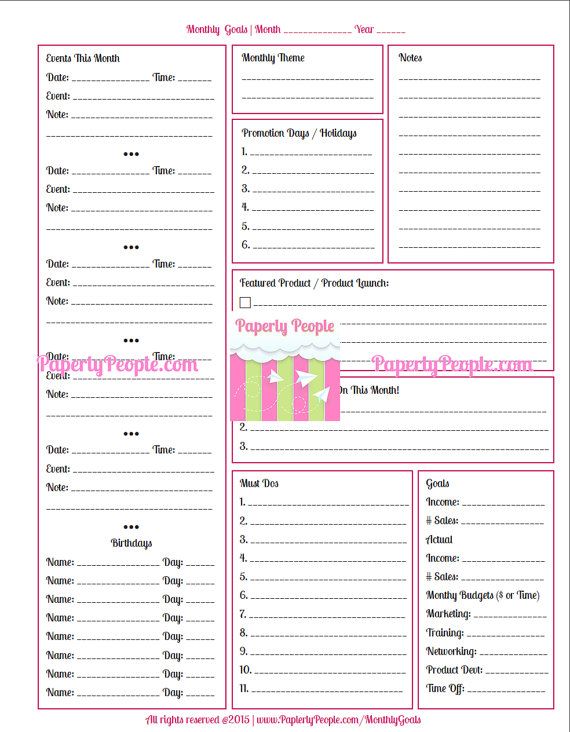 business calendar kit get all 3 printable planner pages calendaring system