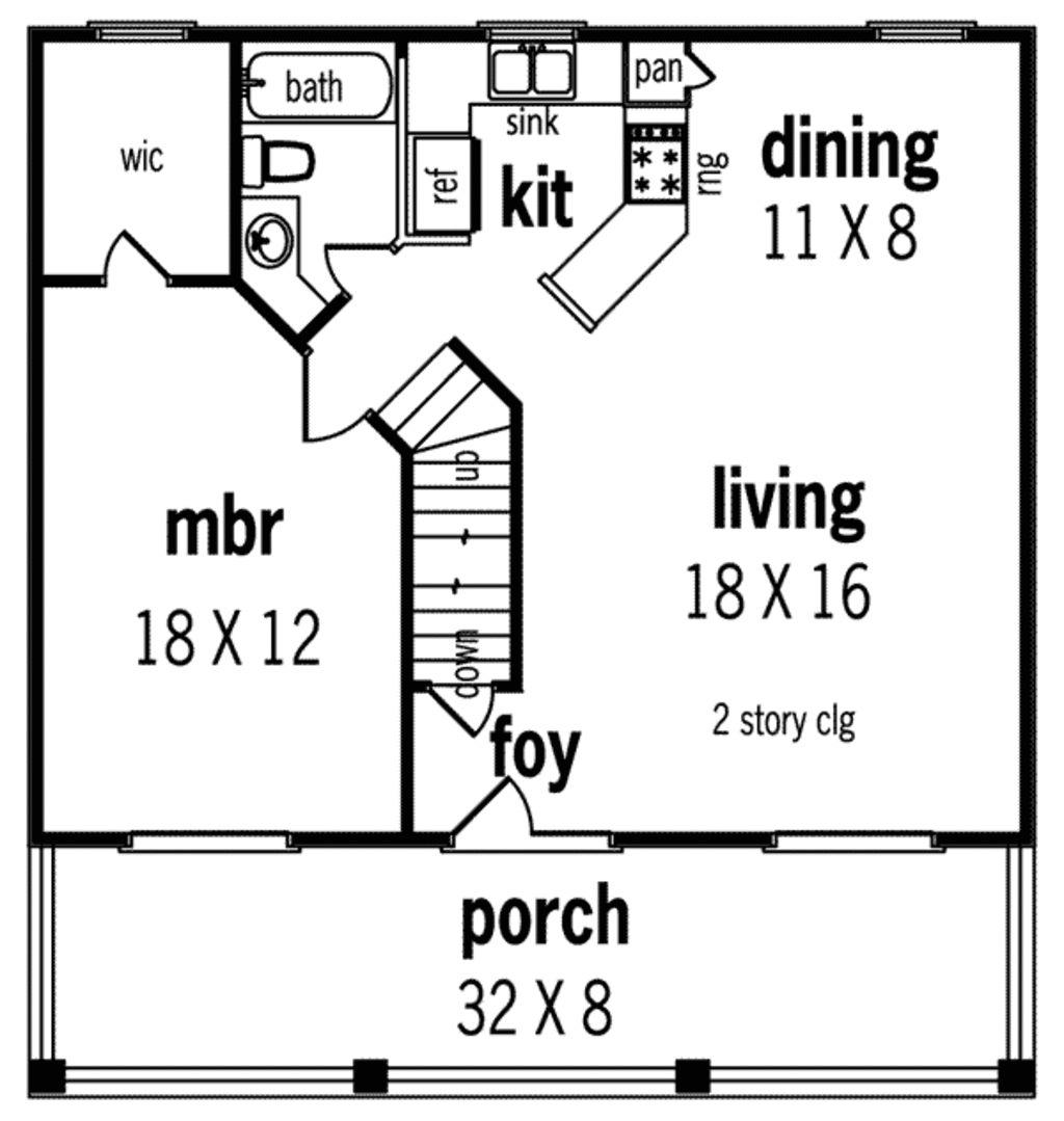 Beach Style House Plan 2 Beds Baths 1110 Sq Ft 45 215 Beach Style House Plan 2 Beds Baths