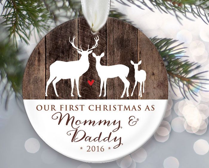Our First Christmas as Mommy and Daddy Personalized | Etsy