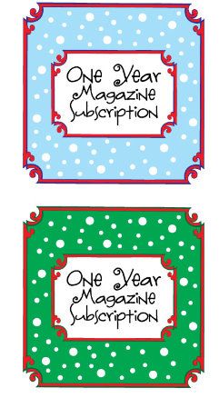subscription card template