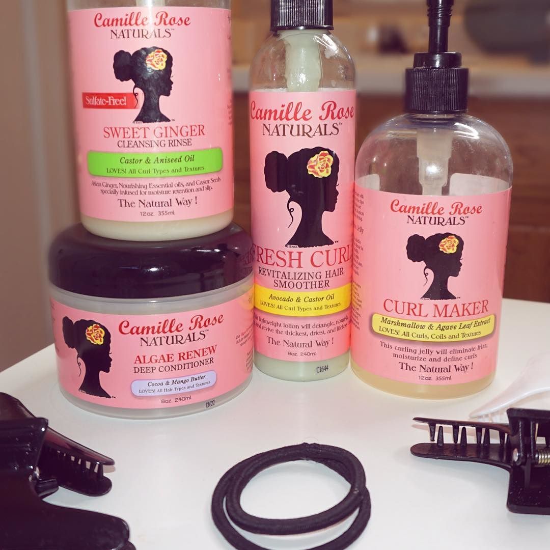Current curly hair routine products! Love me some camillerosenaturals