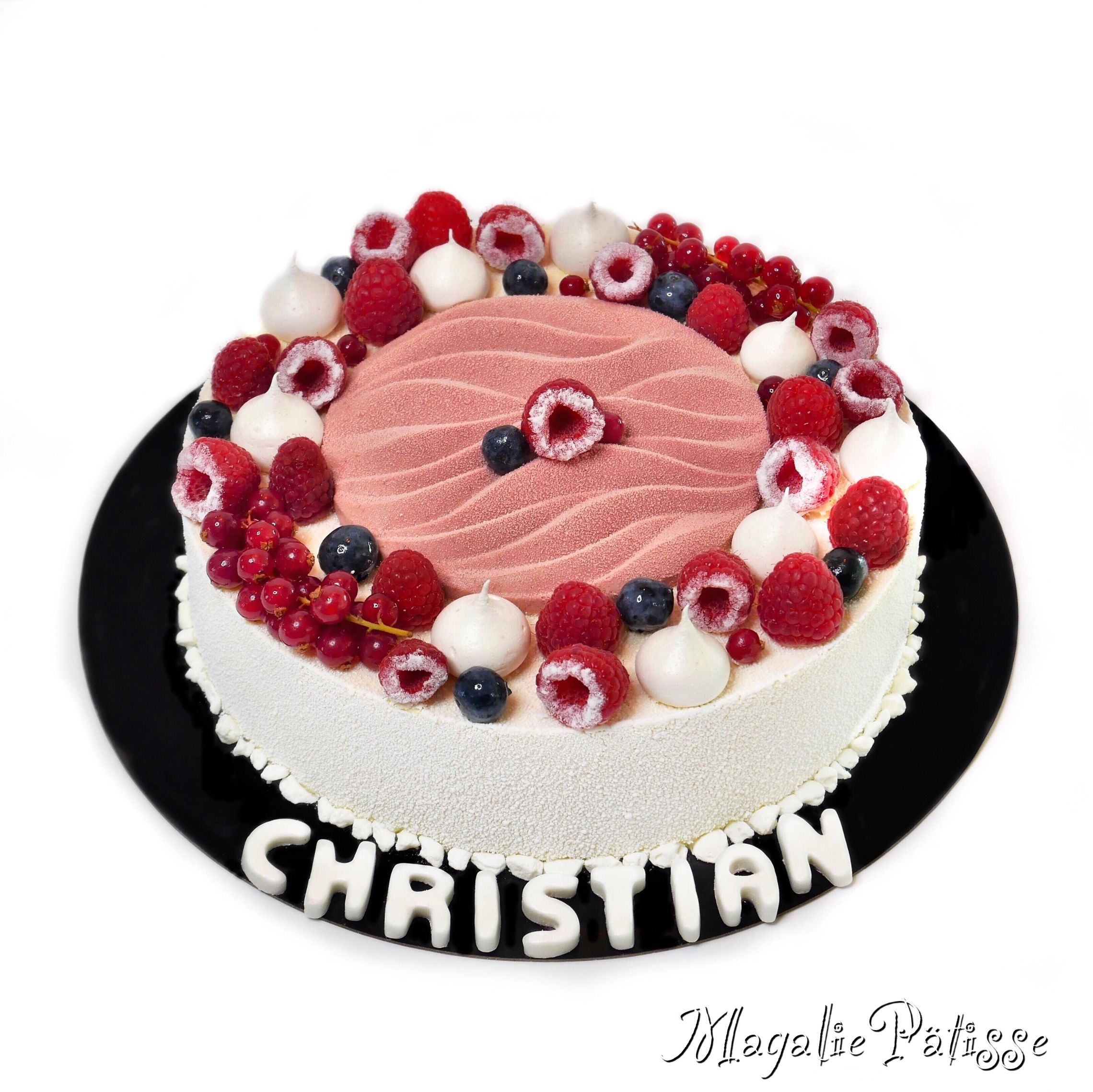 Entremets Framboise Vanille – MagaliePâtisse #entremetframboise Entremets Framboise Vanille – MagaliePâtisse #entremetframboise