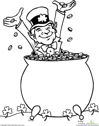 Leprechaun Coloring Page | Cool coloring pages, Coloring pages, Leprechaun