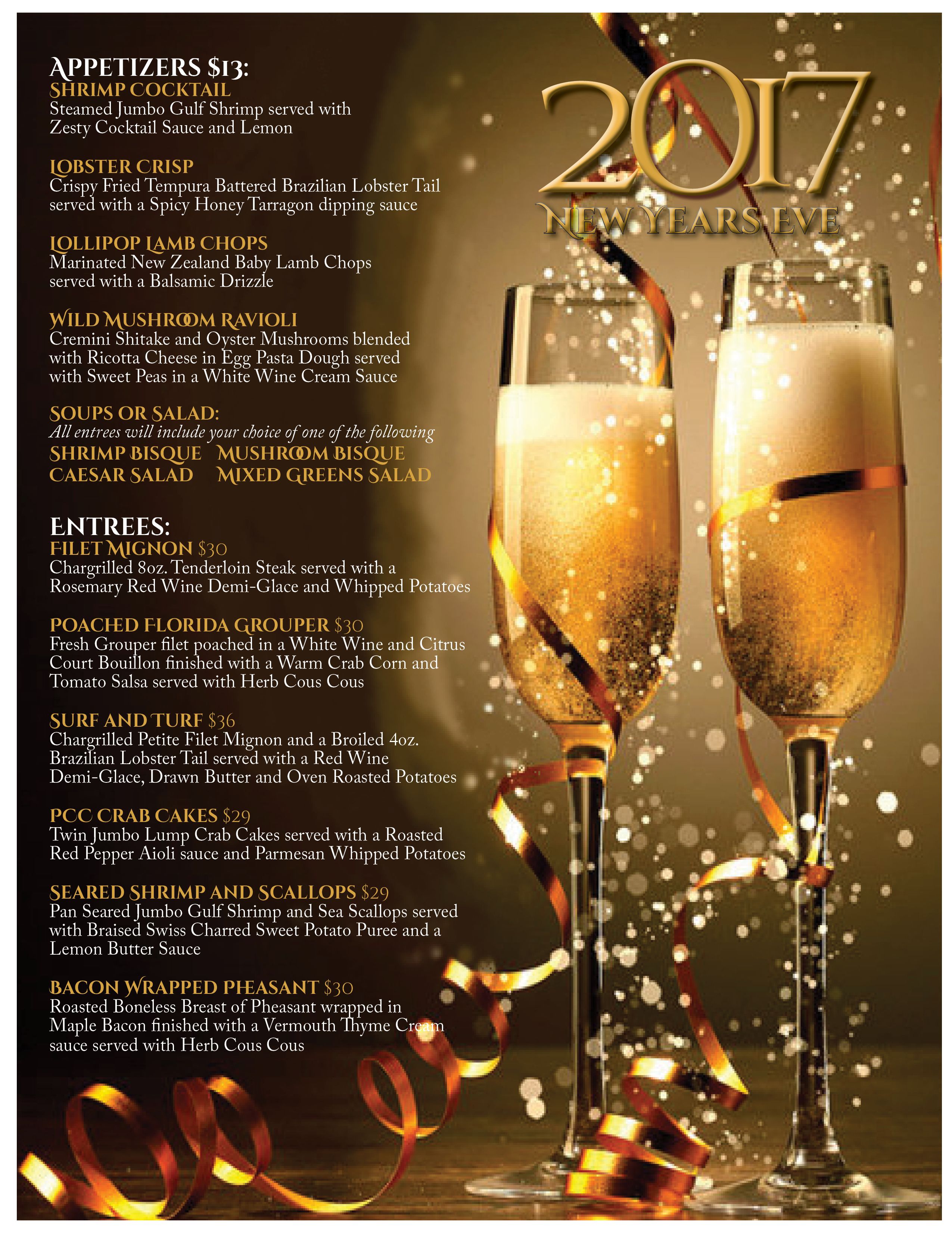 Pin By Chantell Leigh Design On Curbside Menu And Promotions Check Out My Behance Project New Year S Eve Phoenixville Country Club Menu