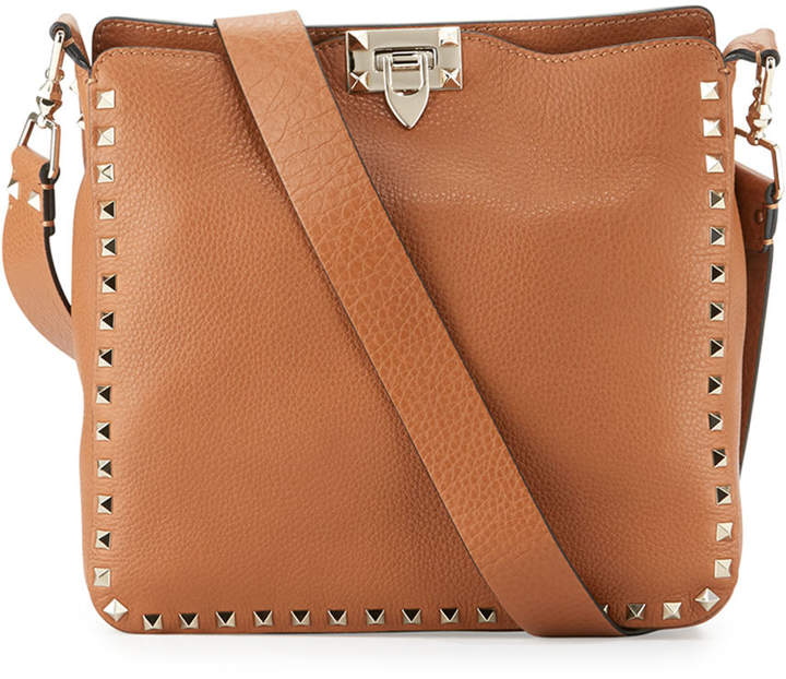 Valentino Garavani Rockstud Small Hobo Bag Canta Deri Canta Deri