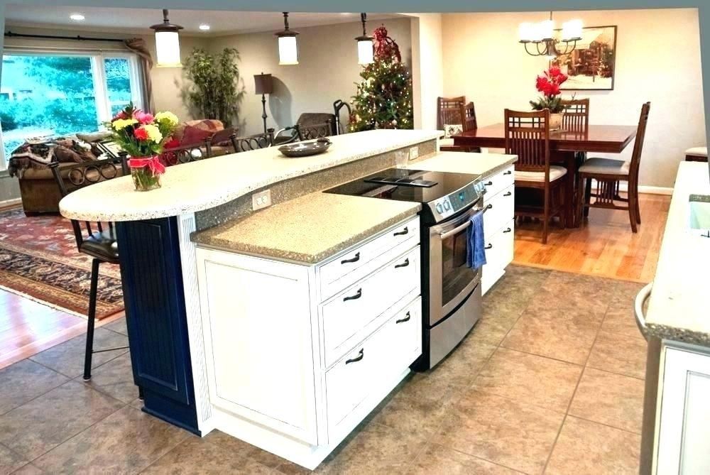 Safe Install Stovetop Kitchen Island