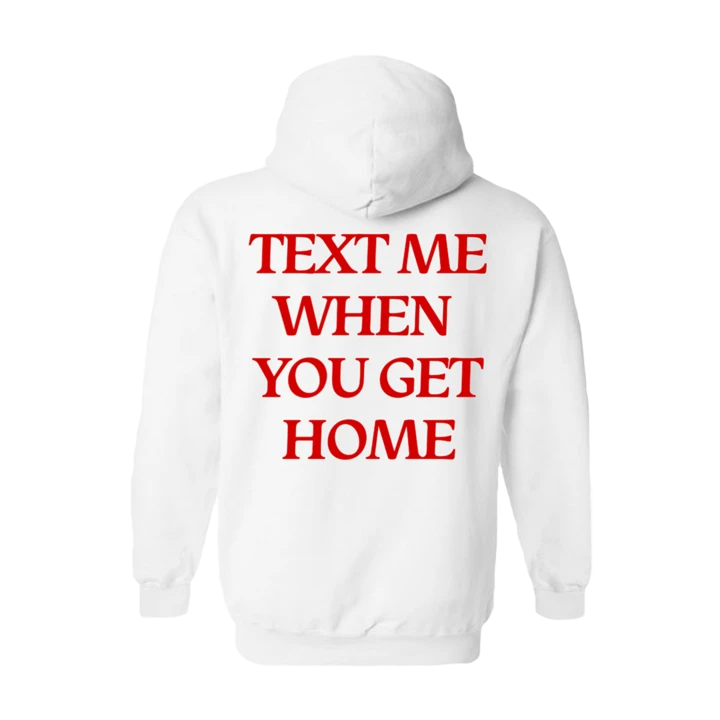 Text Me Hoodie White White Hoodie Hoodies Text Me