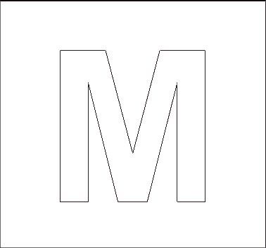 capital m stencil alphabet stencils lettering alphabet letter stencils