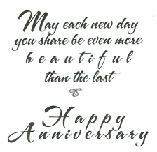 Happy Wedding Day saying rubber stamp
