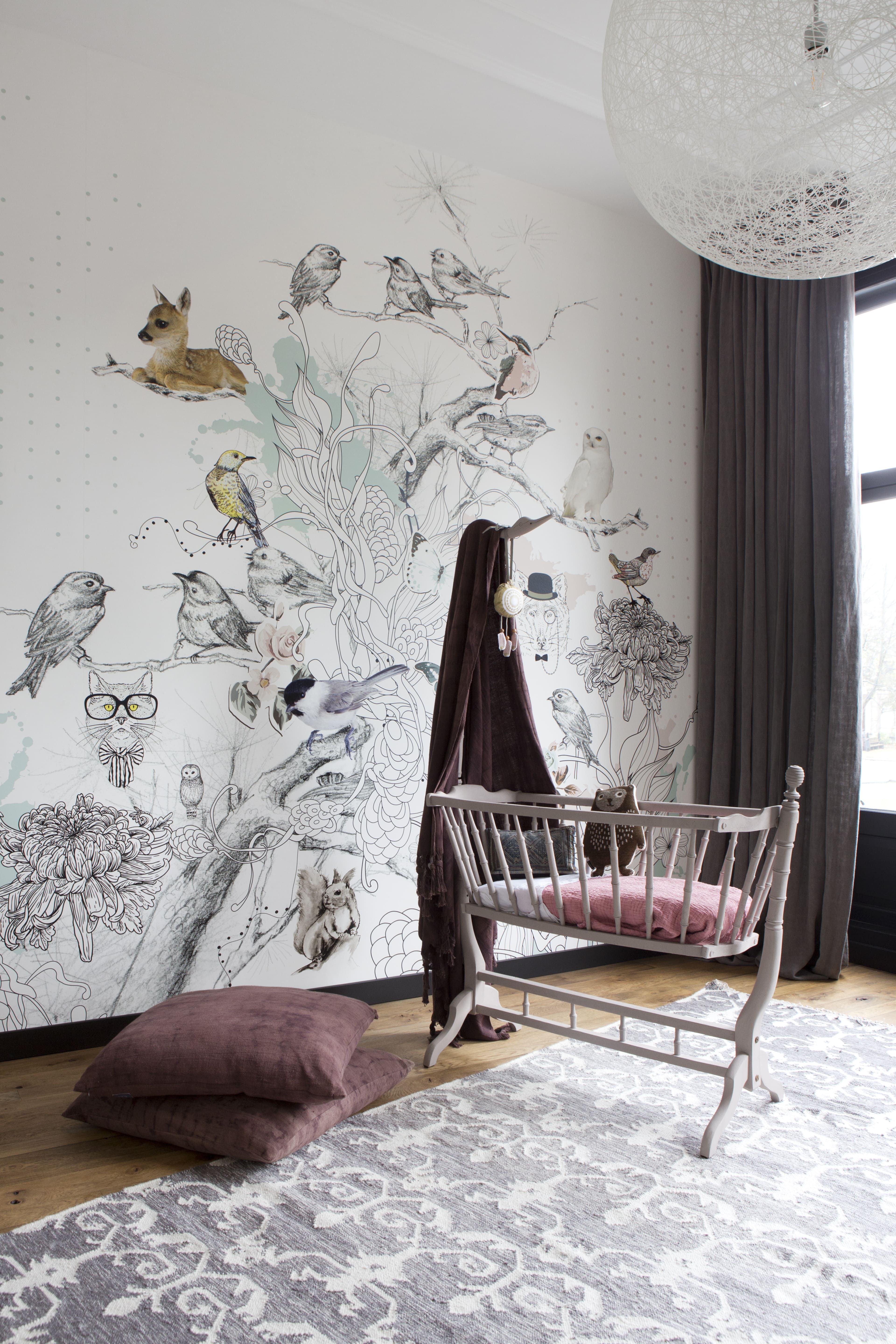 Linen Curtains Baby room Linen Curtains Baby room