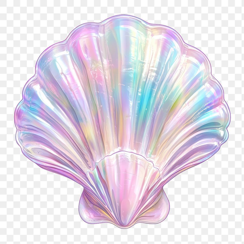 Download free png of PNG  Holographic seashell illustration digital art. by Fluke about png, transparent png, animal, ocean, and art 15480499
