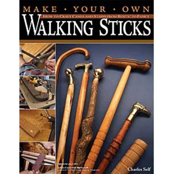 Make Your Own Walking Sticks: How to Craft Canes and Staffs from Rustic to Fancy By Charles R. Self Take your woodworking for a walk! From rustic walking sticks to fancy canes, woodworker and author Charlie Self "cane" show you how to craft more than a dozen different staffs in Make Your Own Walking Sticks. Whether you are looking for something simple and practical or looking to make a statement, you will find everything you need to know inside this fun and easy-to-follow book. The first part co Wood Turning Lathe, Wood Turning Projects, Wood Lathe, Woodworking Crafts, Woodworking Shop, Woodworking Plans, Woodworking Videos, Woodworking Furniture, Woodworking Joints