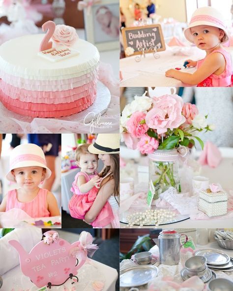 2nd Birthday Tea Party in Newport Beach, Girl Birthday party, Tea Party theme, D...