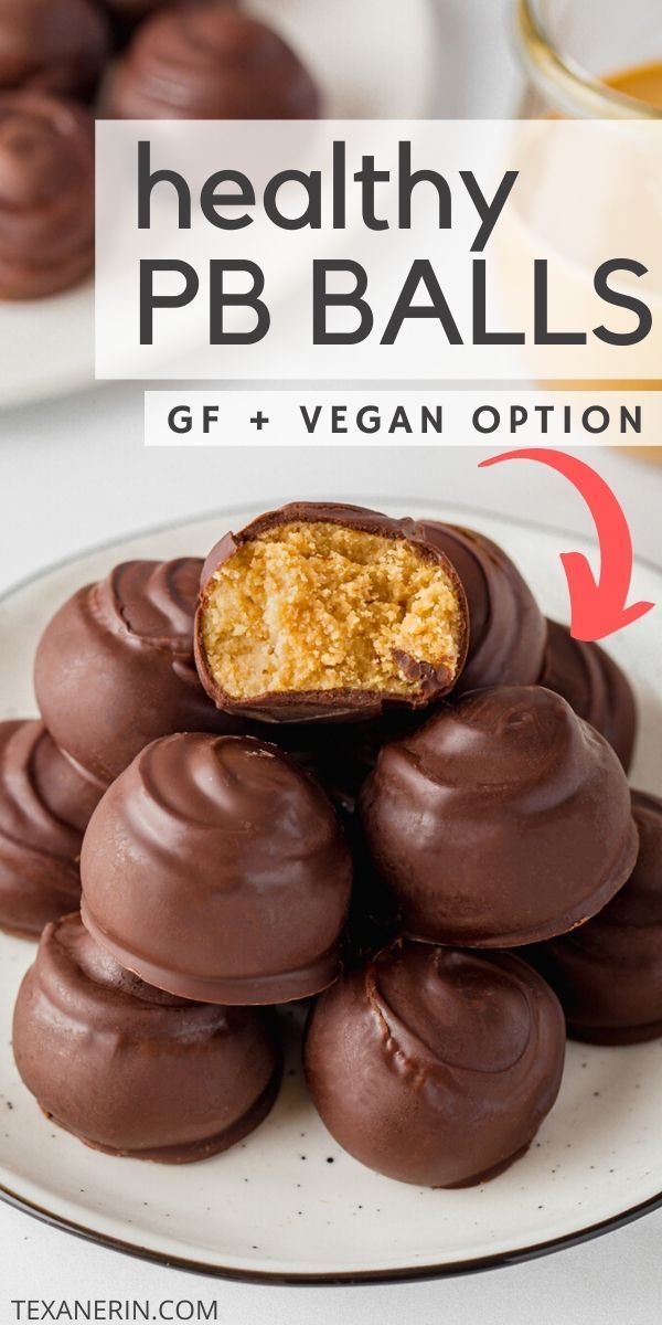 There's loads of good stuff inside of these peanut butter protein balls! This recipe wouldn't be complete without the addition of chocolate coating. This decadent and healthy snack is one that your entire family will love! #peanutbutter #glutenfree #recipes #homemade #healthy Healthy Sweet Snacks, Healthy Sweets, Healthy Snacks Recipes, Healthy Dinner, Healthy Foods, Eating Healthy, Healthy Snacks For Parties, Healthy Desserts With Fruit, Healthy Protein Balls