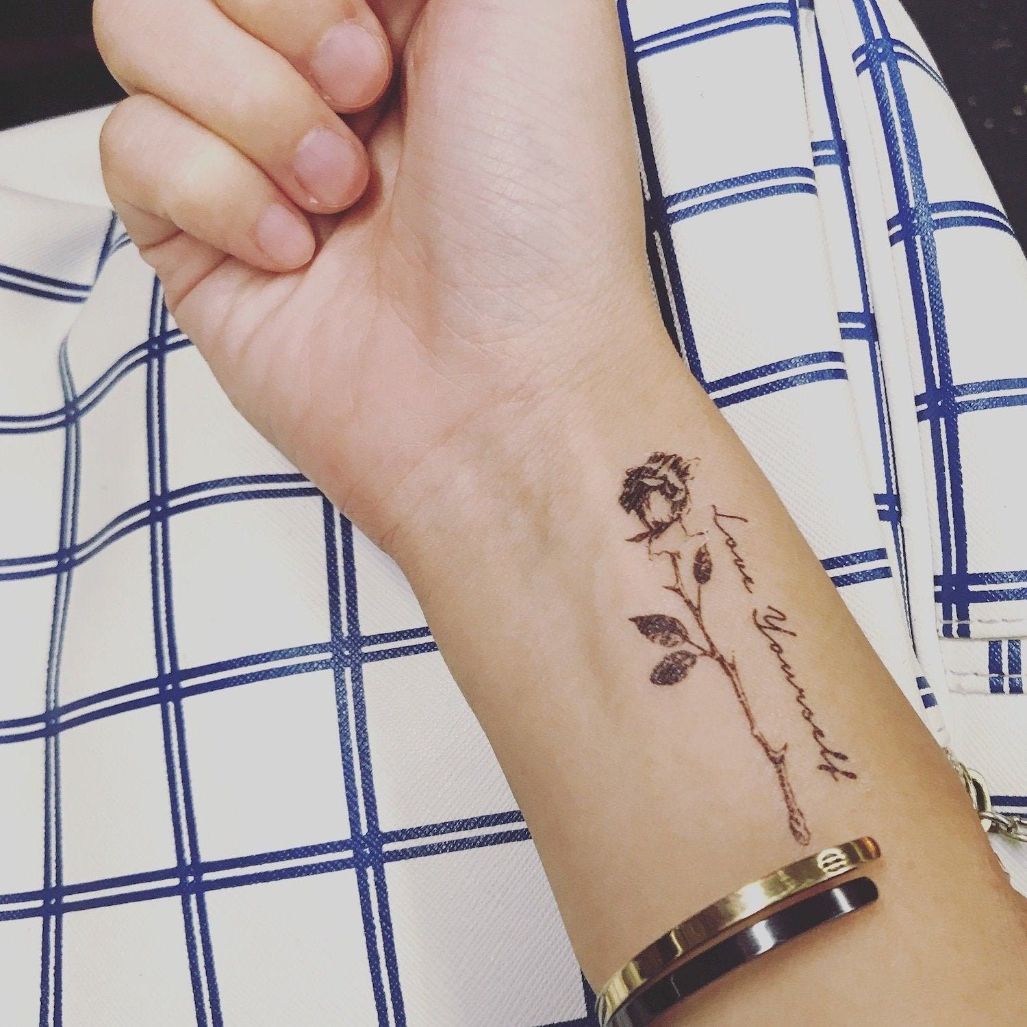 Custom Temporary Tattoo: www.ohmytat.com Instagram: @oh.my.tat * 2 Pieces * Safe and non-toxic, waterproof and FDA passed * High quality non-reflective temporary tattoo * Lasts 2-5 Days depending on different placements * Removes easily with baby oil or makeup remover * Worldwide Shipping Custom Temporary Tattoo: www.ohmytat.com Instagram: @oh.my.tat Finger Tattoo For Women, Wrist Tattoos For Women, Tattoos For Women Small, Small Tattoos, Beautiful Tattoos For Women, Classy Tattoos For Women, Unique Small Tattoo, Meaningful Tattoos For Women, Tattoo Ideas